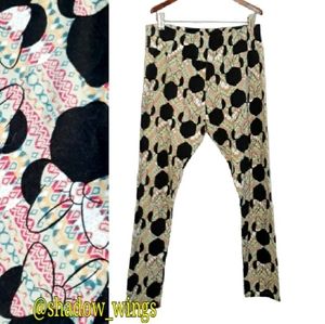 LuLaRoe Disney Tall & Curvy Green Minnie Mouse Leggings